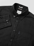 Organic Oxford Long Sleeve Shirt - Barely Black