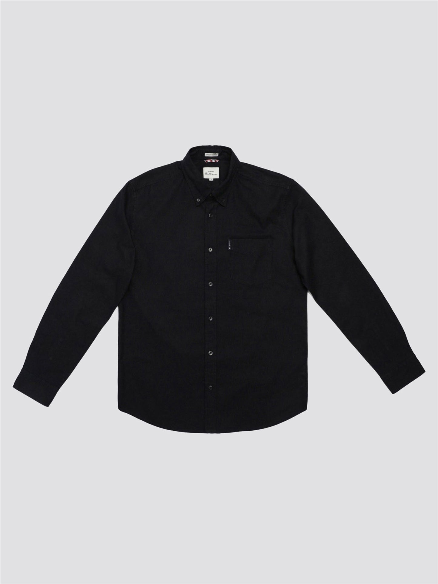 Organic Oxford Long Sleeve Shirt - Black