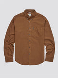 Organic Oxford Long Sleeve Shirt - Light Brown