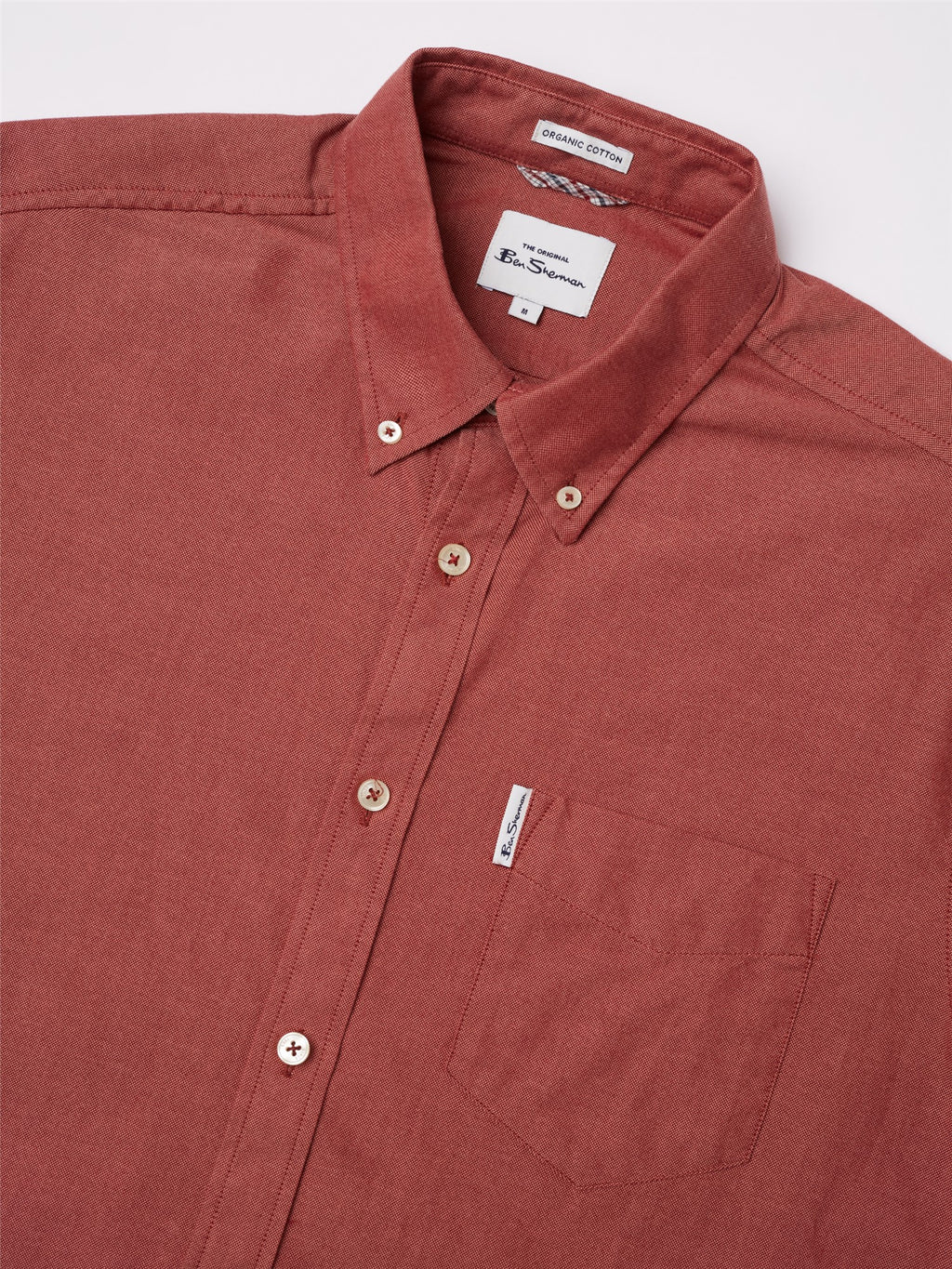 Organic Oxford Long Sleeve Shirt - Dark Pink
