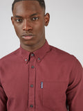 Organic Oxford Long Sleeve Shirt - Wine