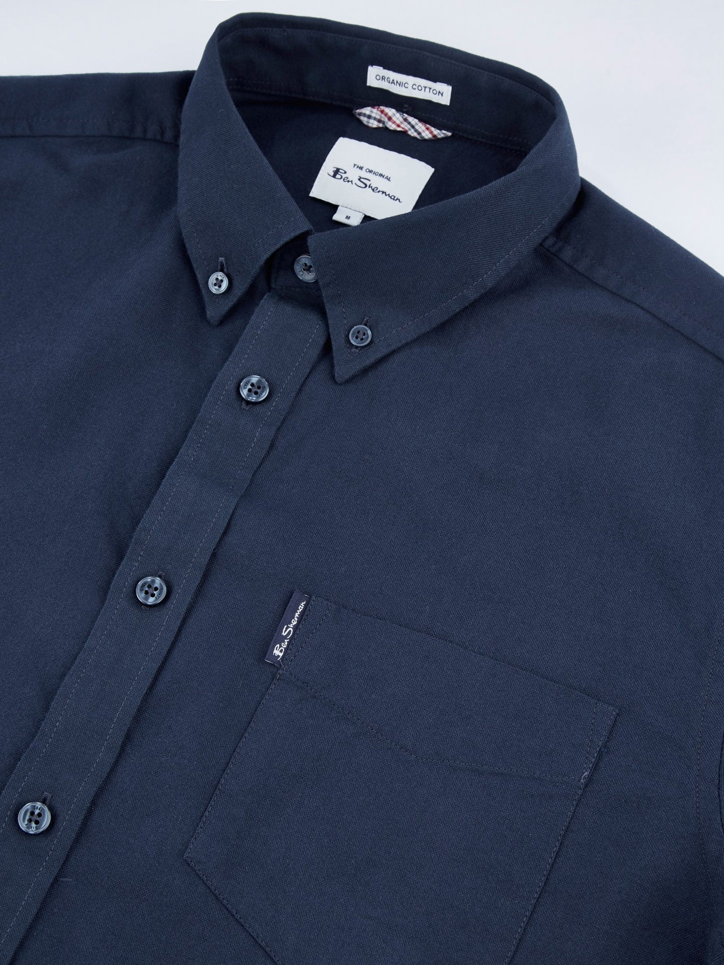 BigMens - Organic Cotton Short Sleeve Oxford Shirt - Dark Navy