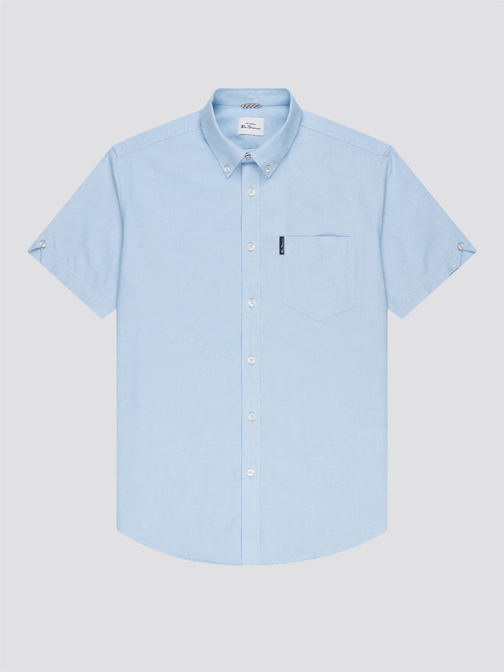 Signature Cotton Oxford Short Sleeve Shirt - Sky