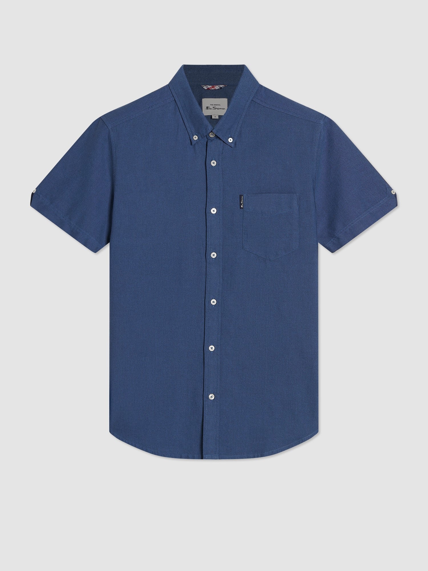 Signature Cotton Oxford Short Sleeve Shirt - Riviera Blue
