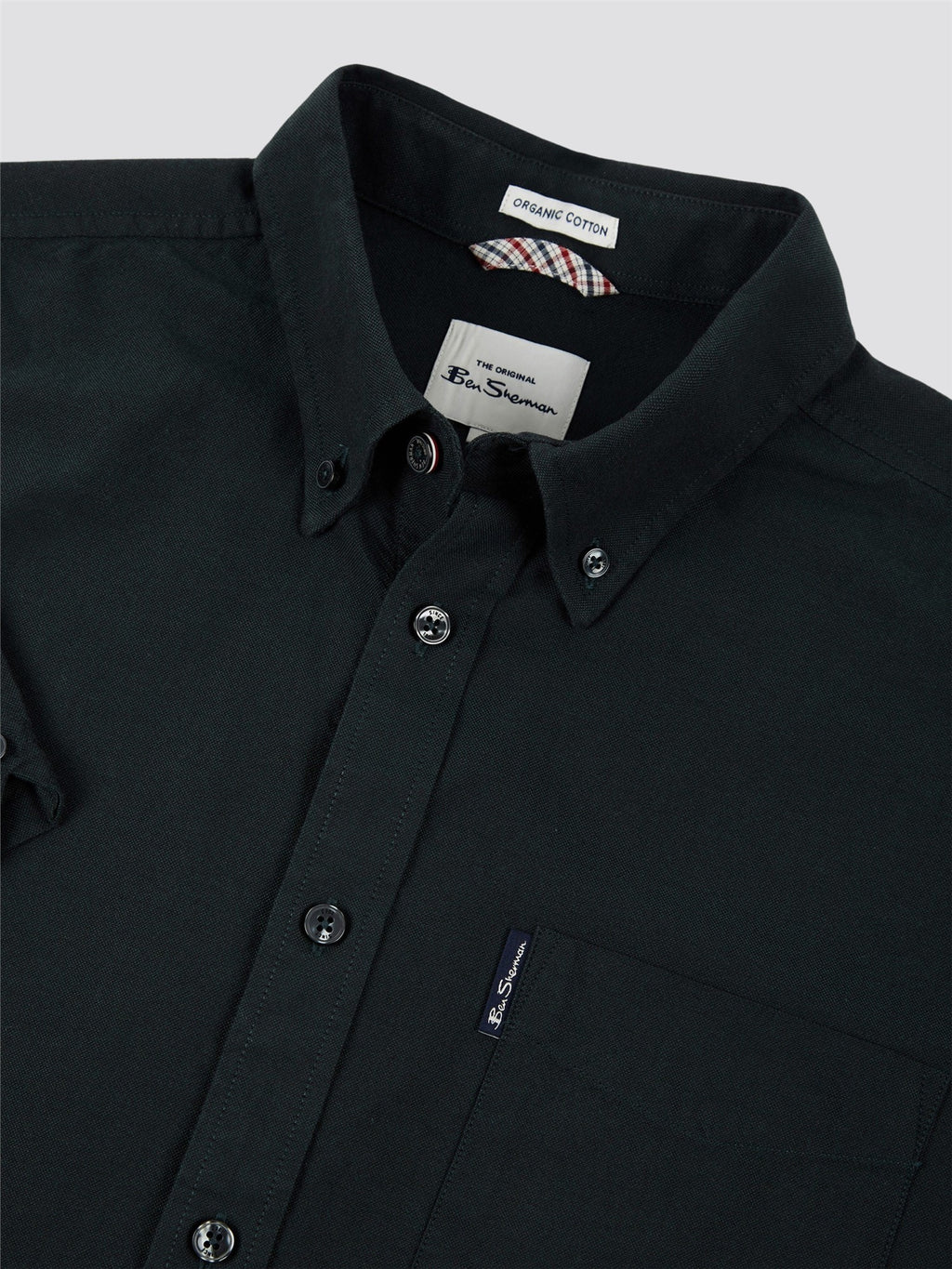 Signature Cotton Oxford Short Sleeve Shirt - Black
