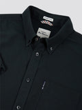 Signature Cotton Oxford Short Sleeve Shirt - Black