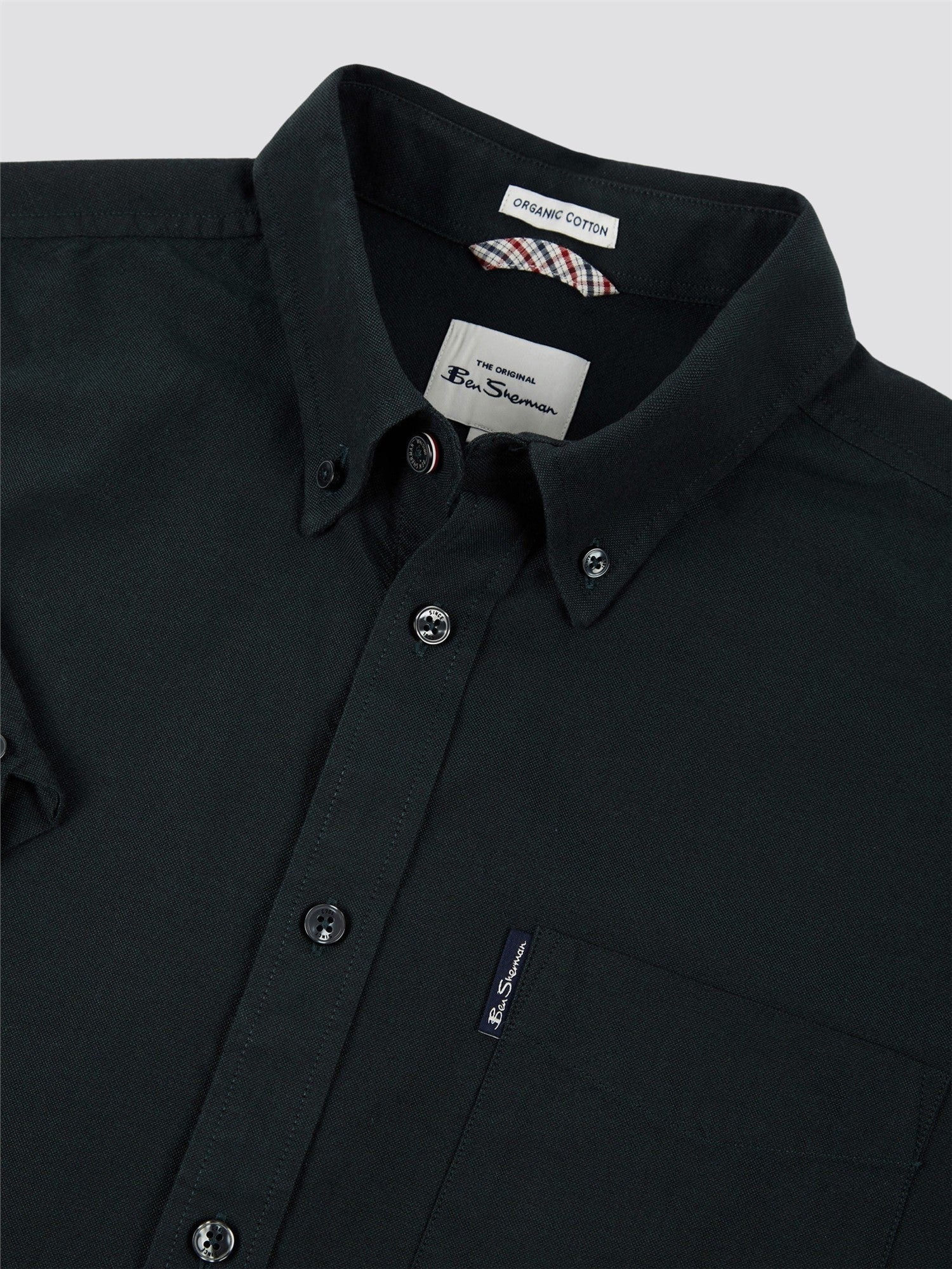 Signature Cotton Oxford Short Sleeve Shirt - Black