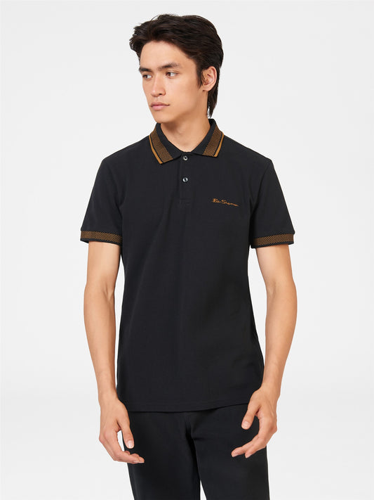 Collar Interest Polo - Black