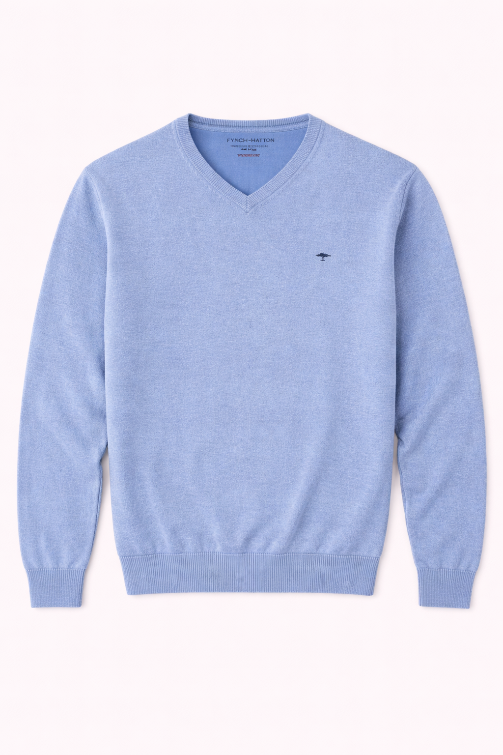 SOFT COTTON SWEATER WITH A V-NECK - New Breeze