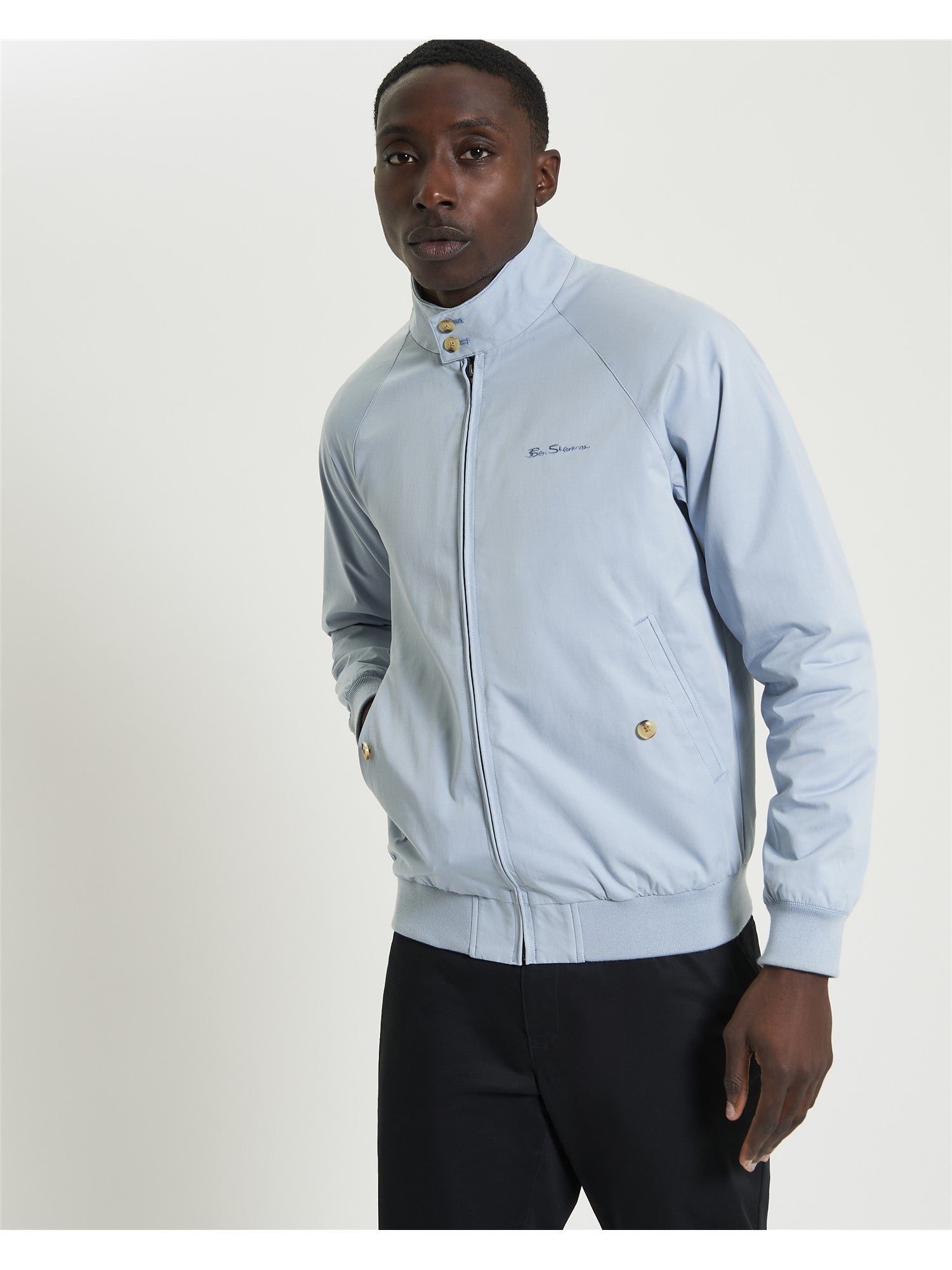 Ben Sherman Signature Harrington - Dusky Blue