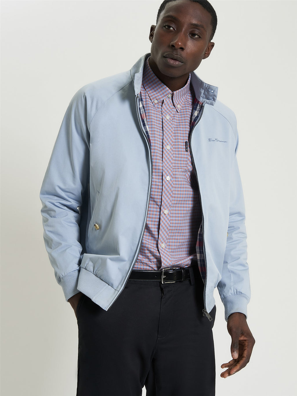 Ben Sherman Signature Harrington - Dusky Blue