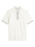 Ben Sherman Placket Interest Pique Polo - White