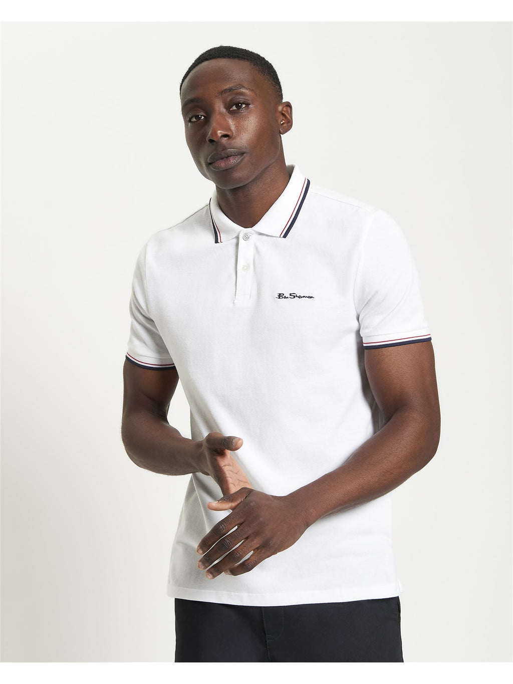 Signature Pique Polo - White