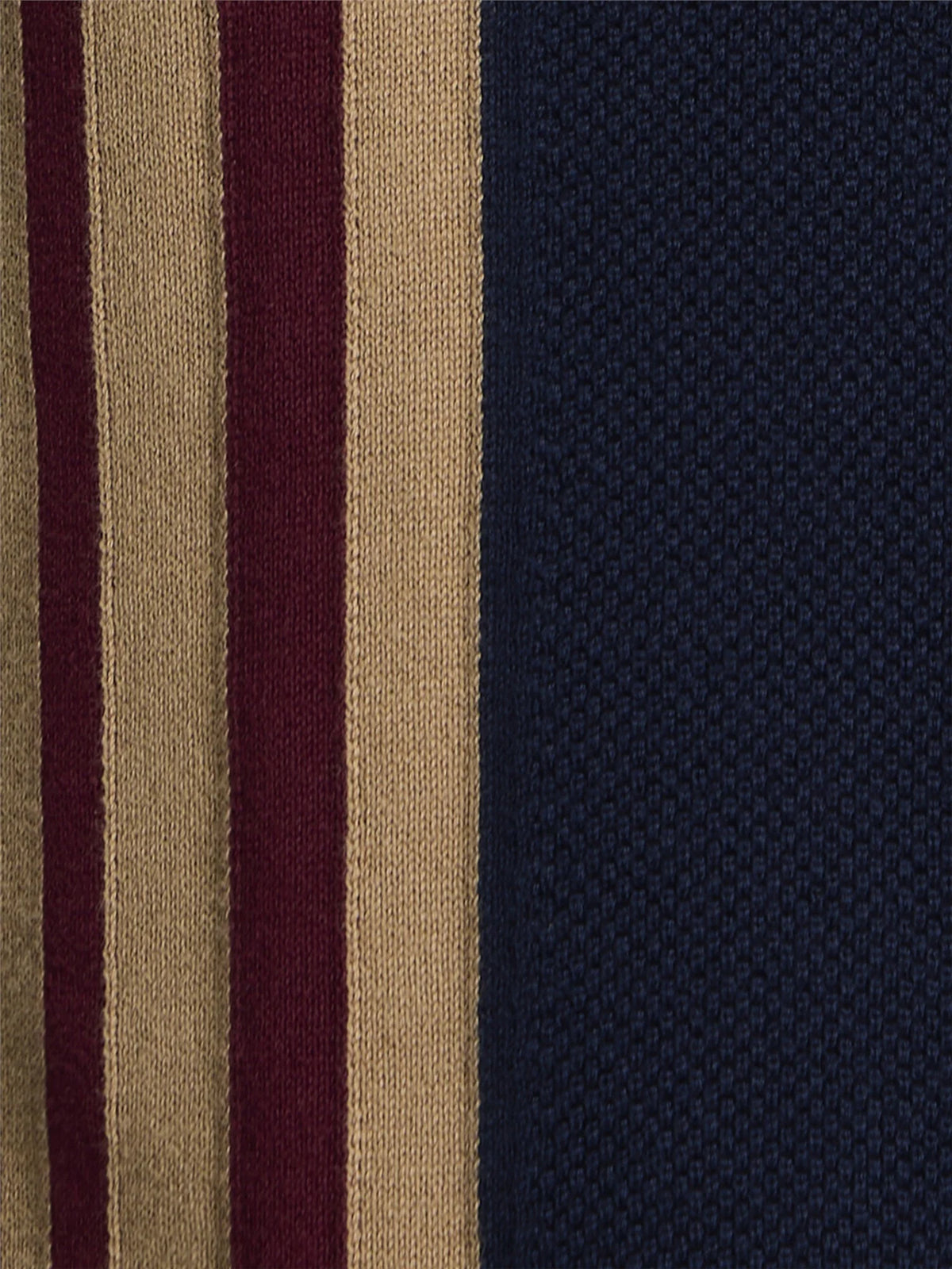 Long Sleeve Mod Knitted Polo - Dark Navy