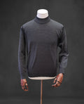 Italian Merino-Blend Turtle Neck Jumper - Charcoal