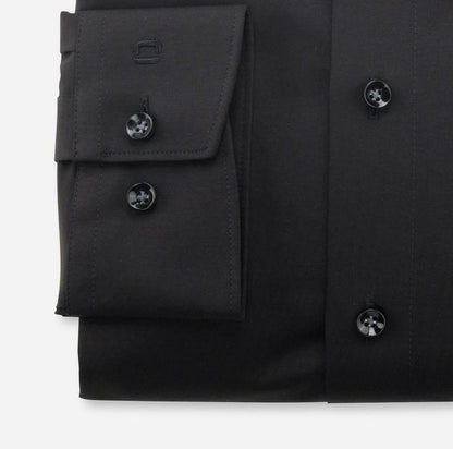 24/7 Jersey Stretch Long Sleeve Shirt - Black