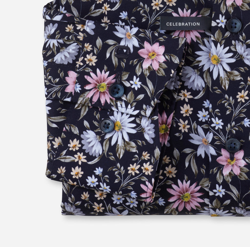 Olymp Luxor Modern Fit - Navy Floral