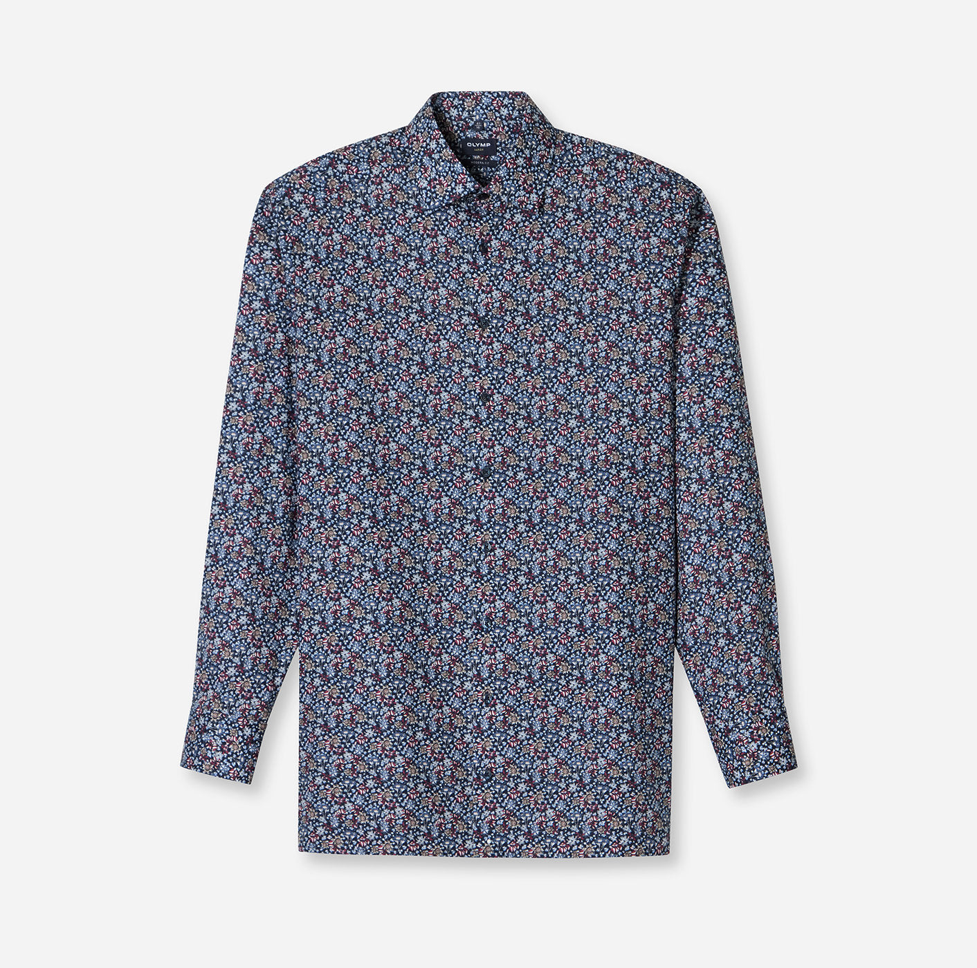OLYMP X-TALL Modern Fit Long Sleeve Shirt - Mini Floral