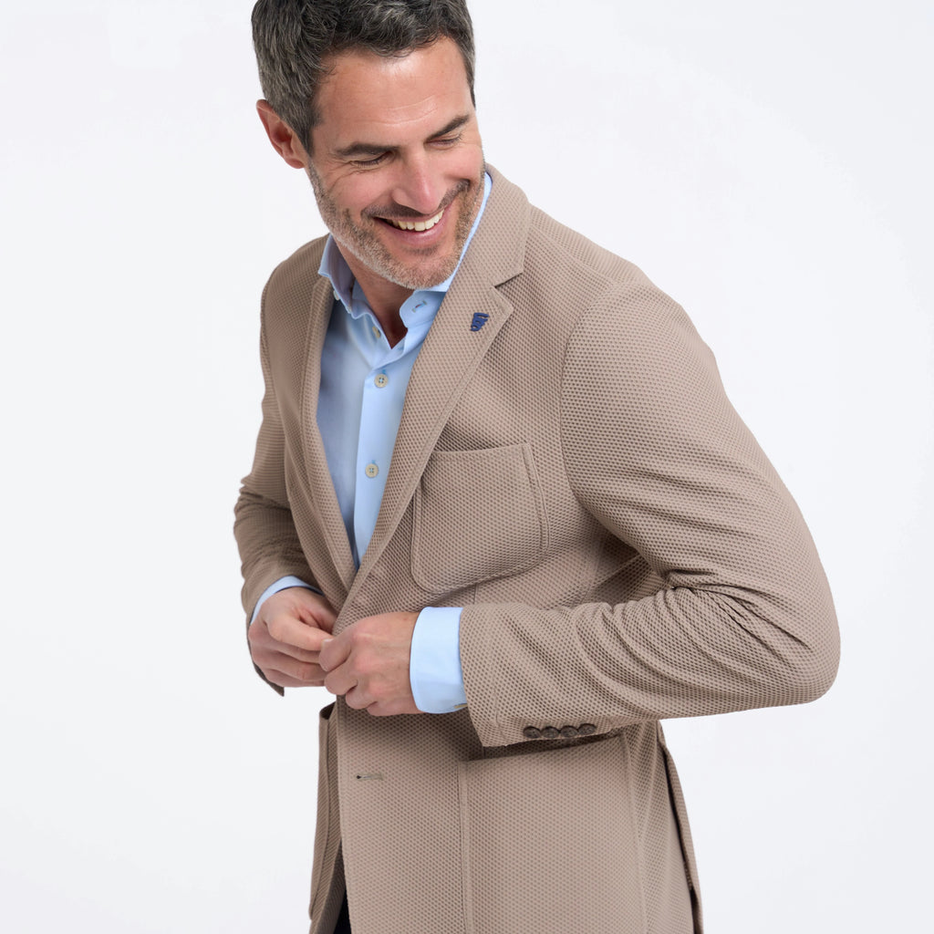 Super Stretch Travel Jacket - Beige