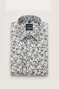 Luxor Business shirt, Modern Fit, New Kent - Taupe Floral
