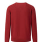 SOFT COTTON SWEATER WITH A V-NECK - Scarlet