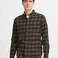 Soft Brushed-Cotton Check Shirt - Brown