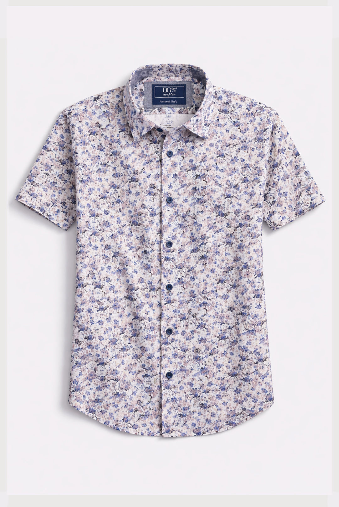 Short Sleeve Floral Shirt - Pink
