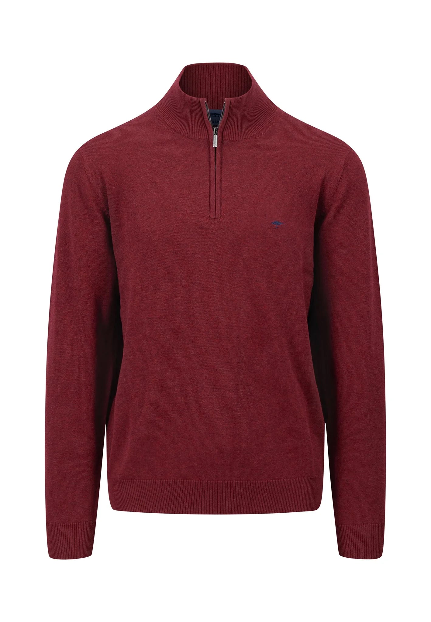 Super-soft Cotton Quarter Zip - Ruby Red