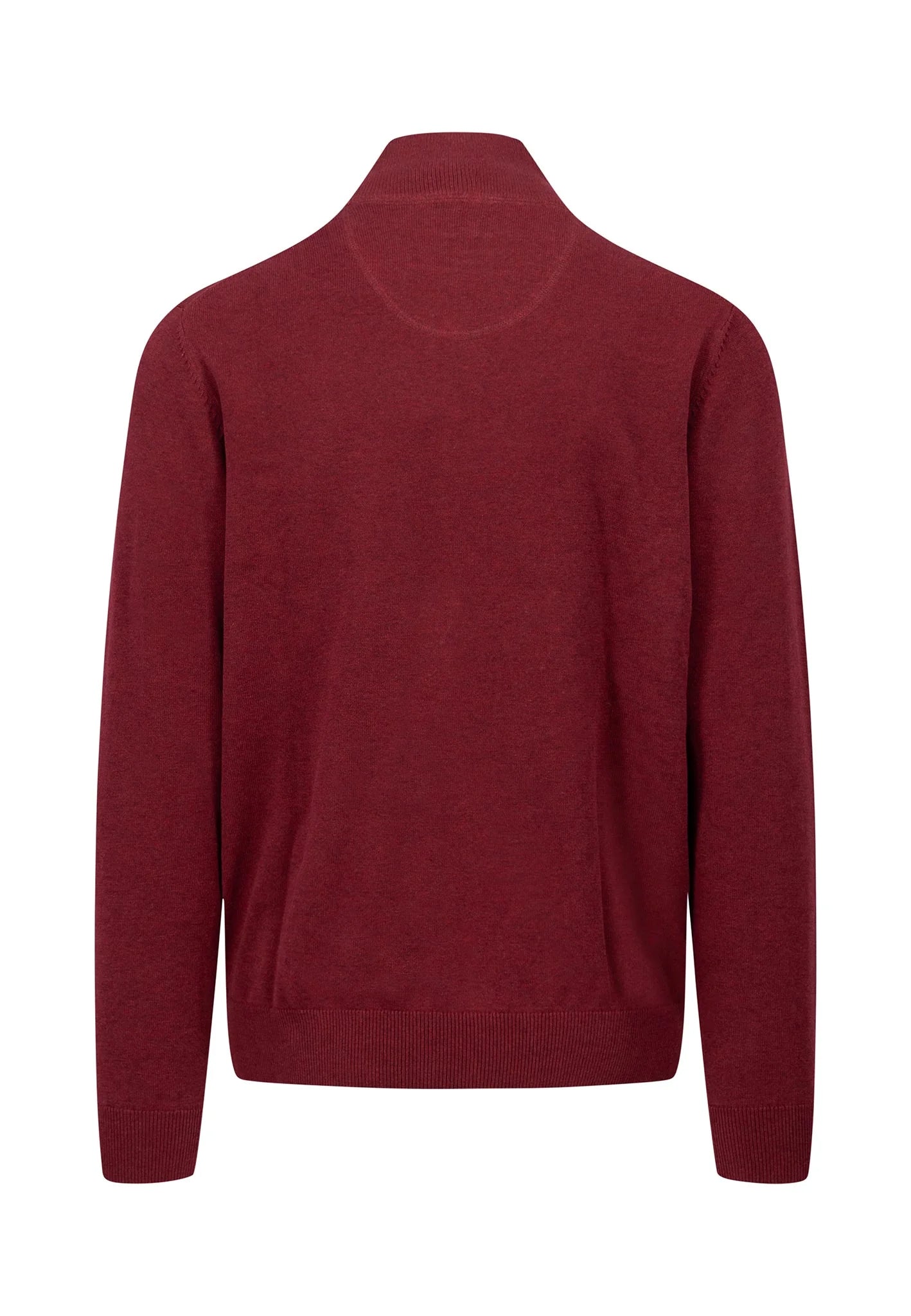 Super-soft Cotton Quarter Zip - Ruby Red