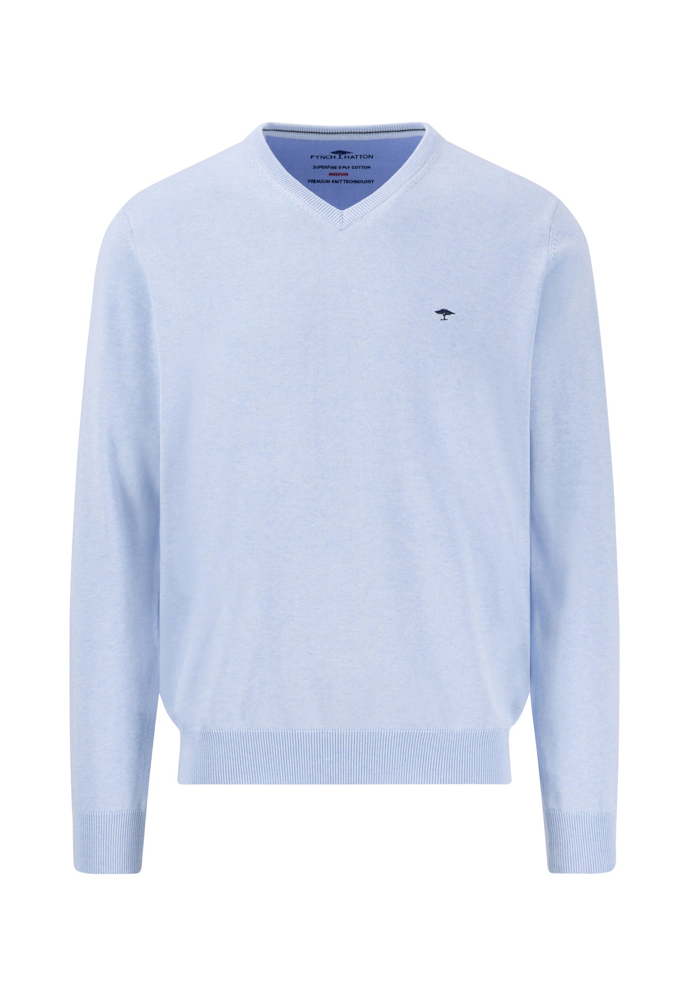 SOFT COTTON SWEATER WITH A V-NECK - Summer Breeze