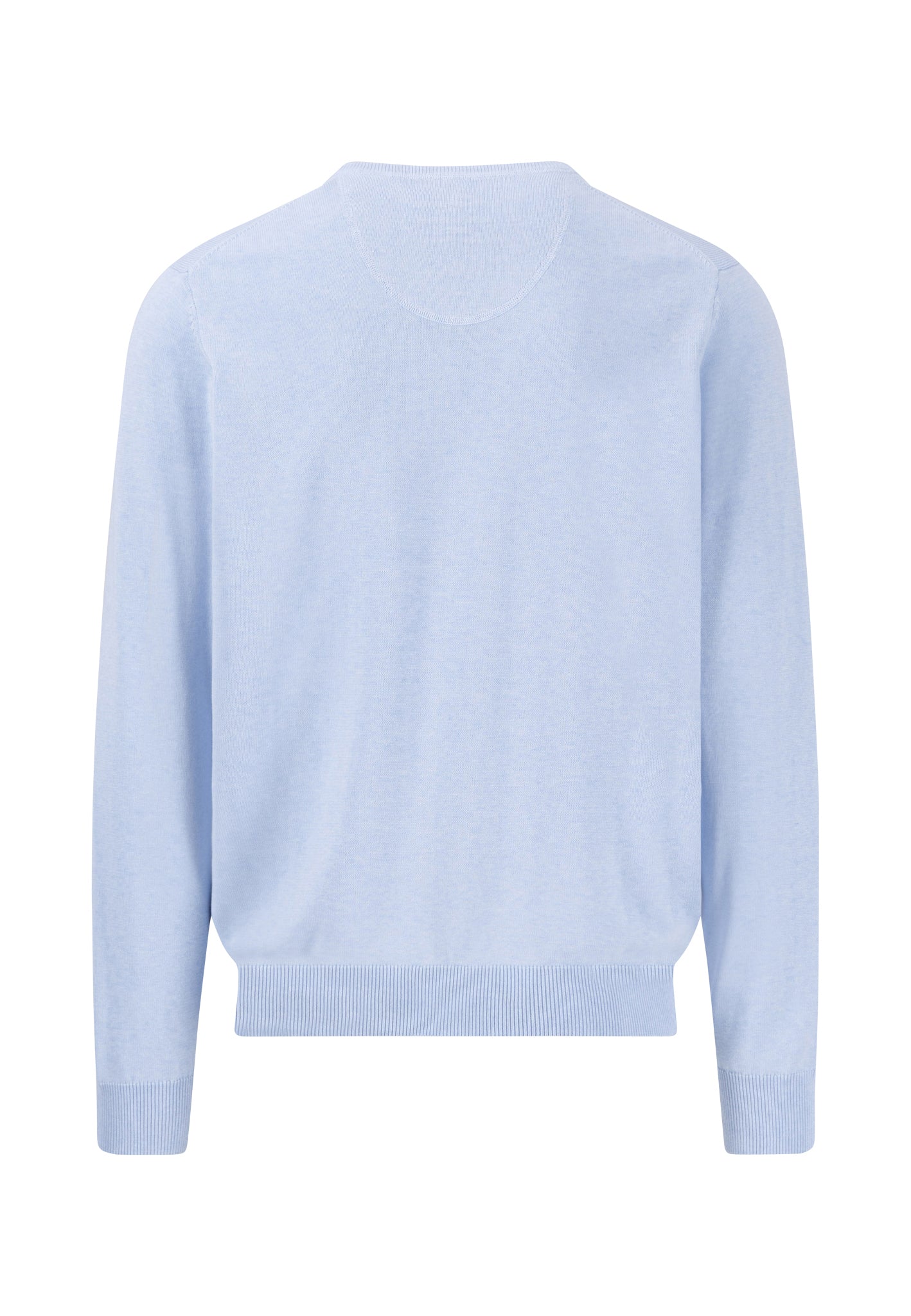 SOFT COTTON SWEATER WITH A V-NECK - Summer Breeze