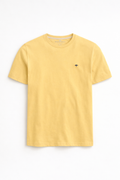 Sustainable Cotton Crew Neck T-Shirt - Pale Yellow