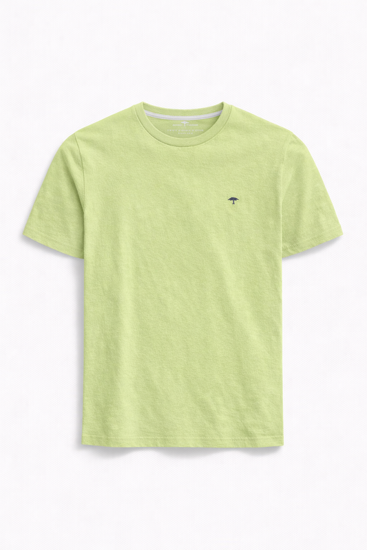 Sustainable Cotton Crew Neck T-Shirt - Pear