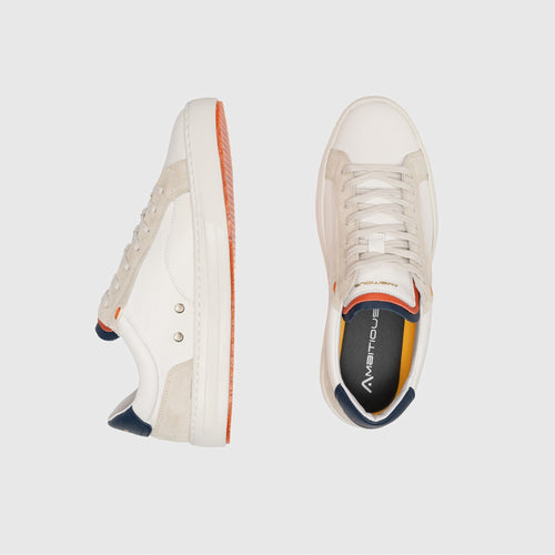 ANOPOLIS Lace Up Sneaker - White / Navy