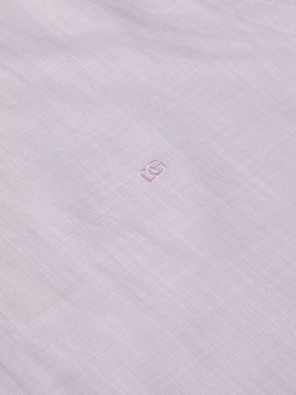 Pure Cotton Short-Sleeve Shirt - Linen-Look Pink
