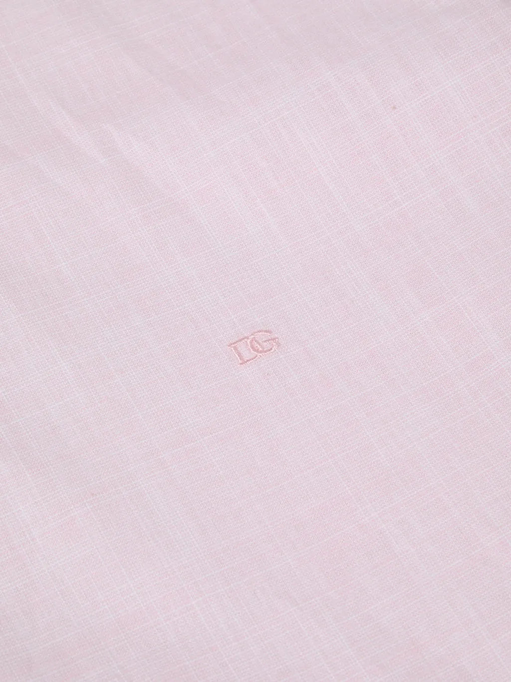 Pure Cotton Short-Sleeve Shirt - Linen-Look Pink