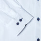 Pure-Cotton Button-Down Long-Sleeve Shirt - White Trick