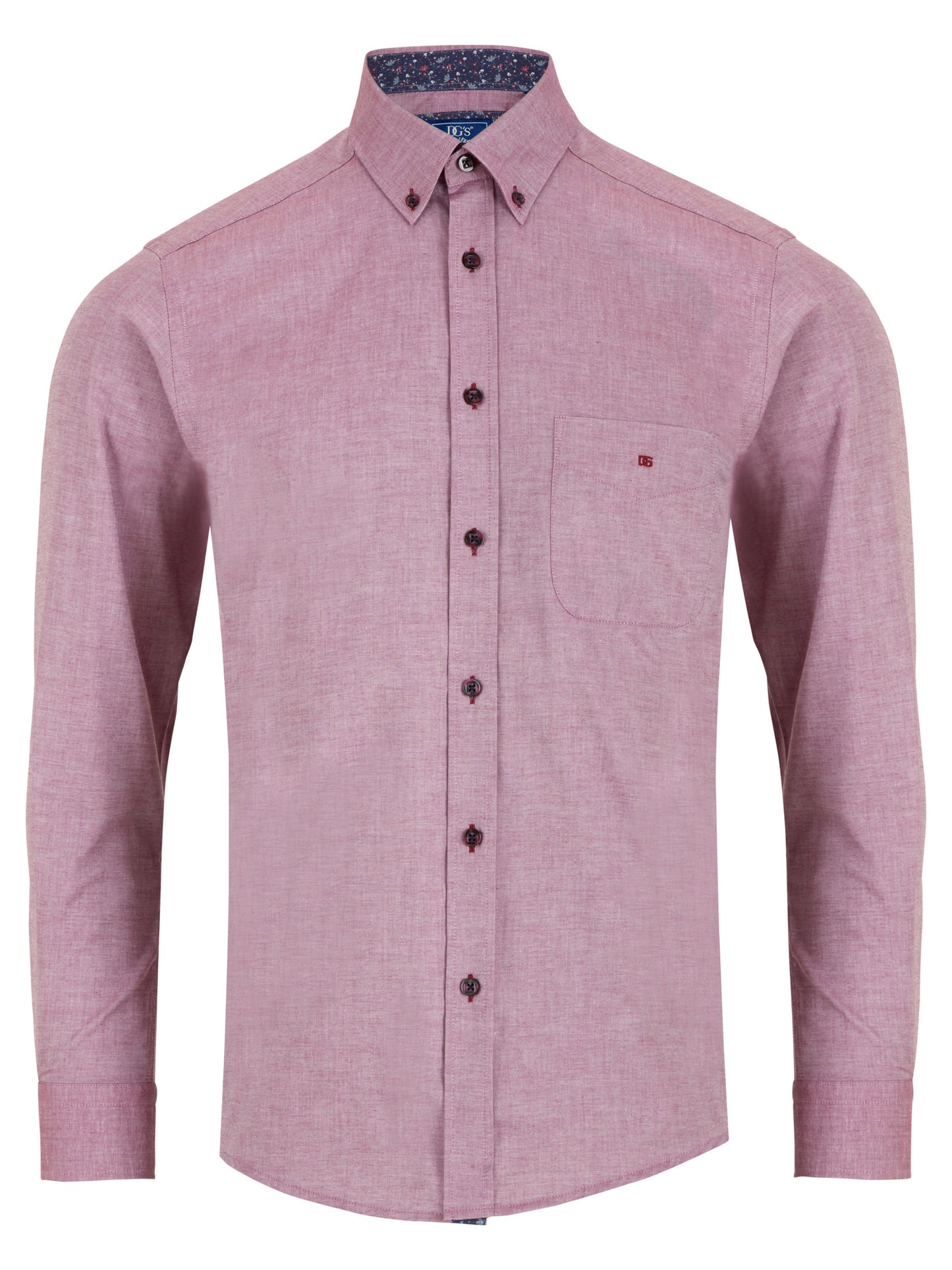 Drifter Pure Cotton Sleeve Shirt - Red Melange