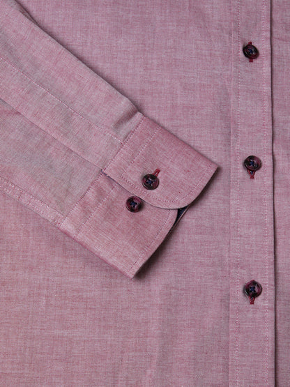 Drifter Pure Cotton Sleeve Shirt - Red Melange