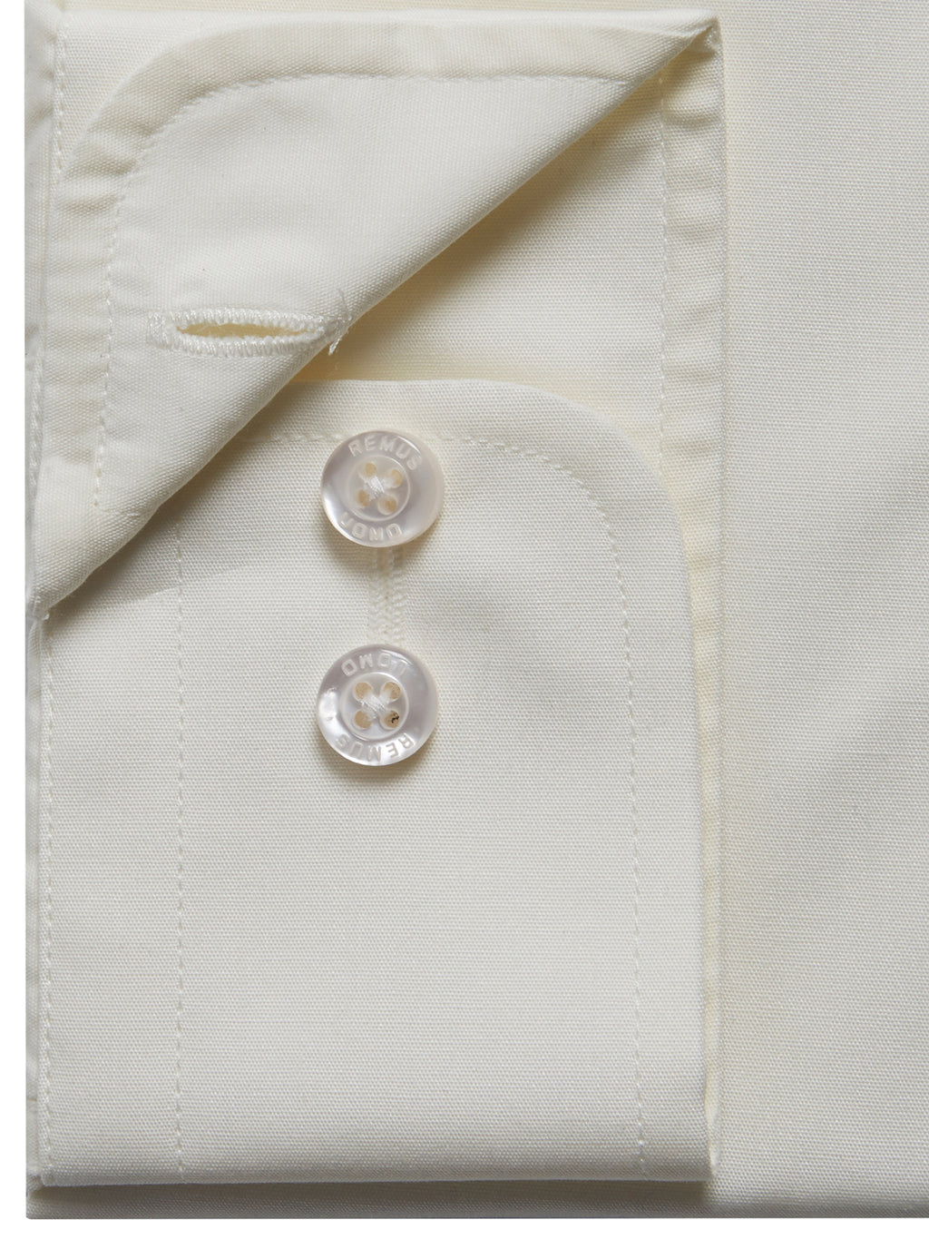 Tapered Fit Long Sleeve Shirt - Cream