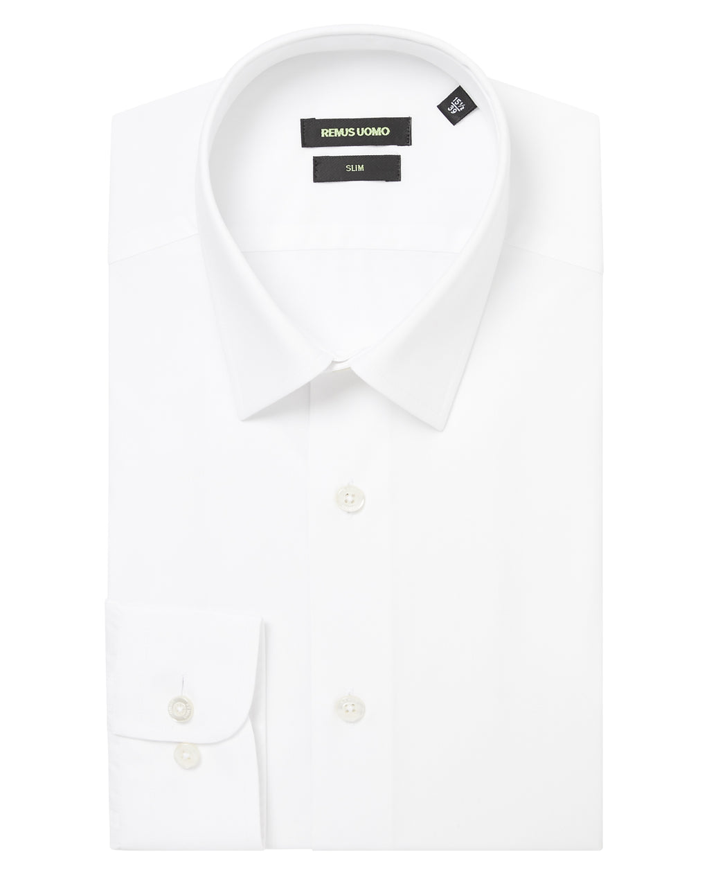 Slim Fit Long Sleeve Shirt - White