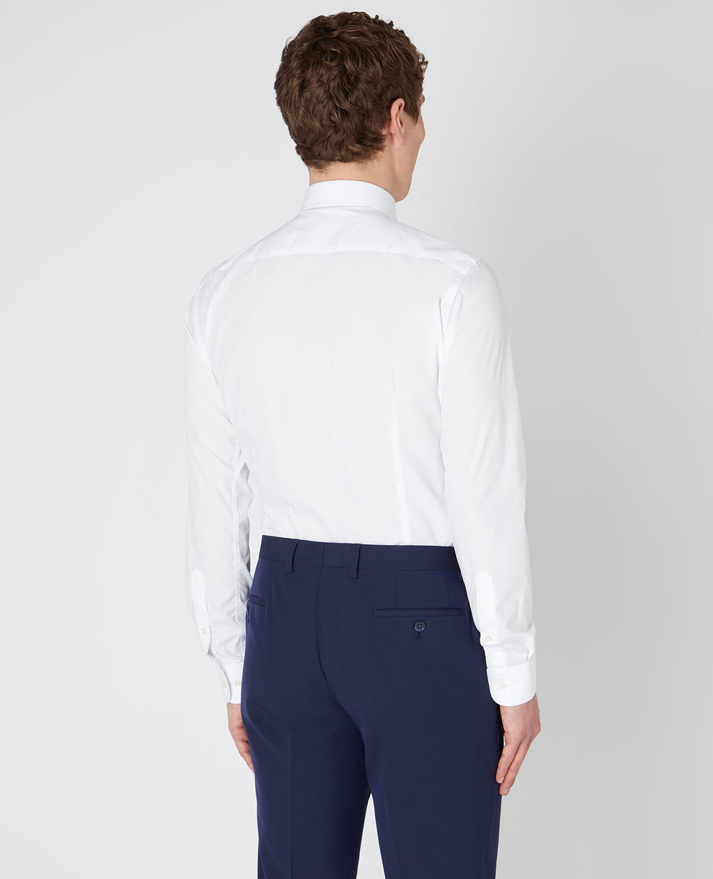 Slim Fit Long Sleeve Shirt - White