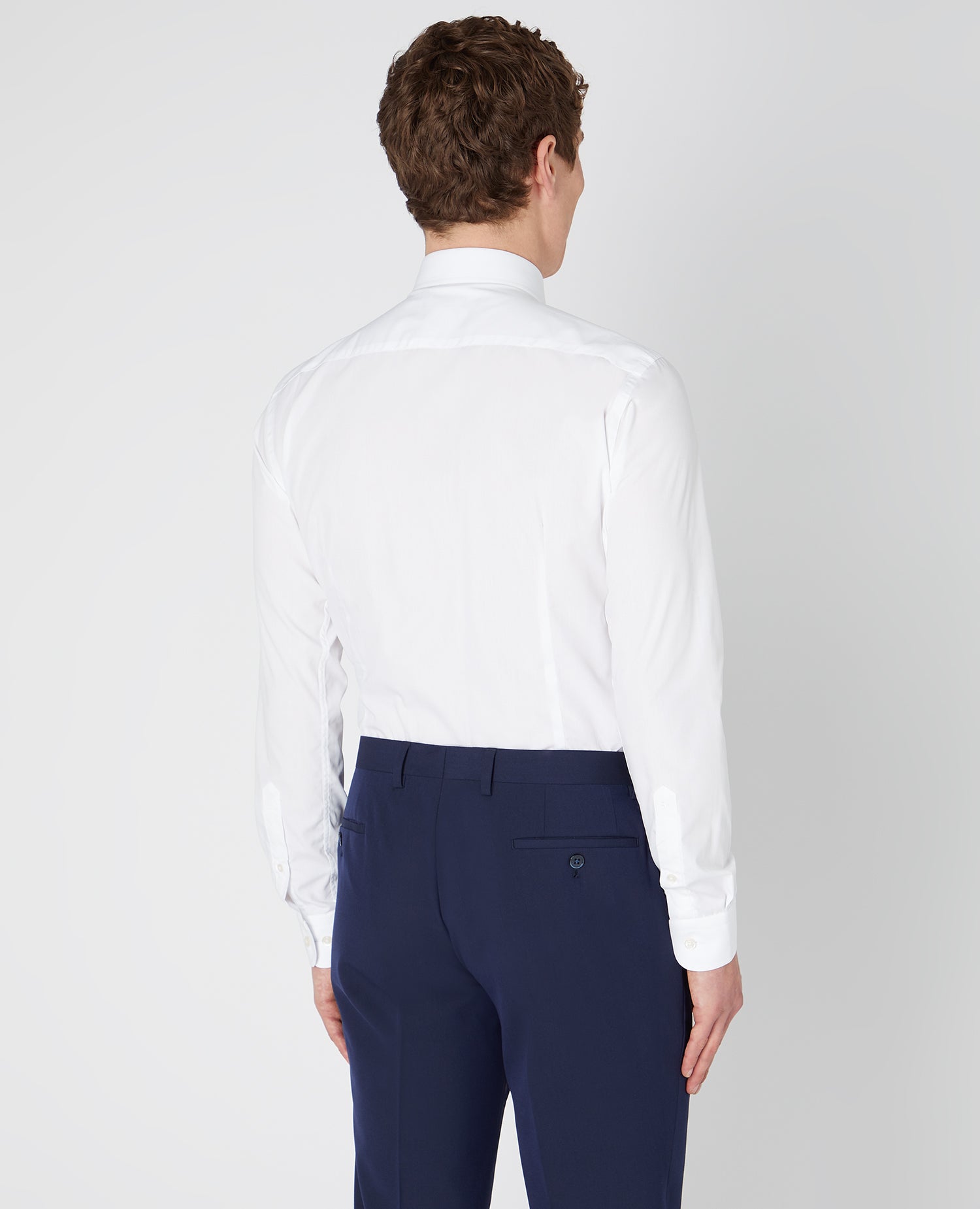 Slim Fit Long Sleeve Shirt - White