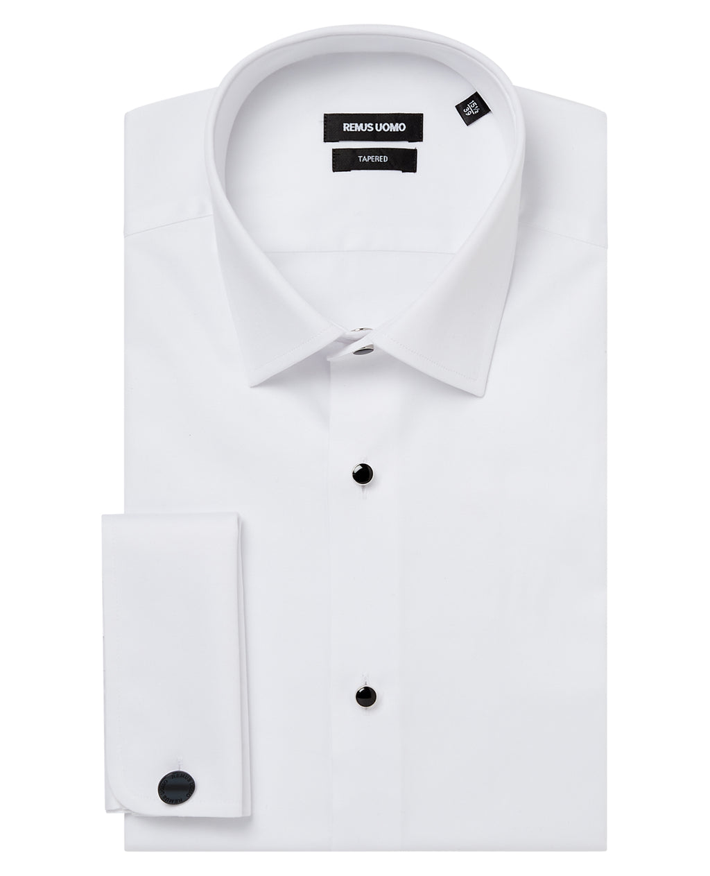 Tapered Fit Dress Shirt with Removable Studs