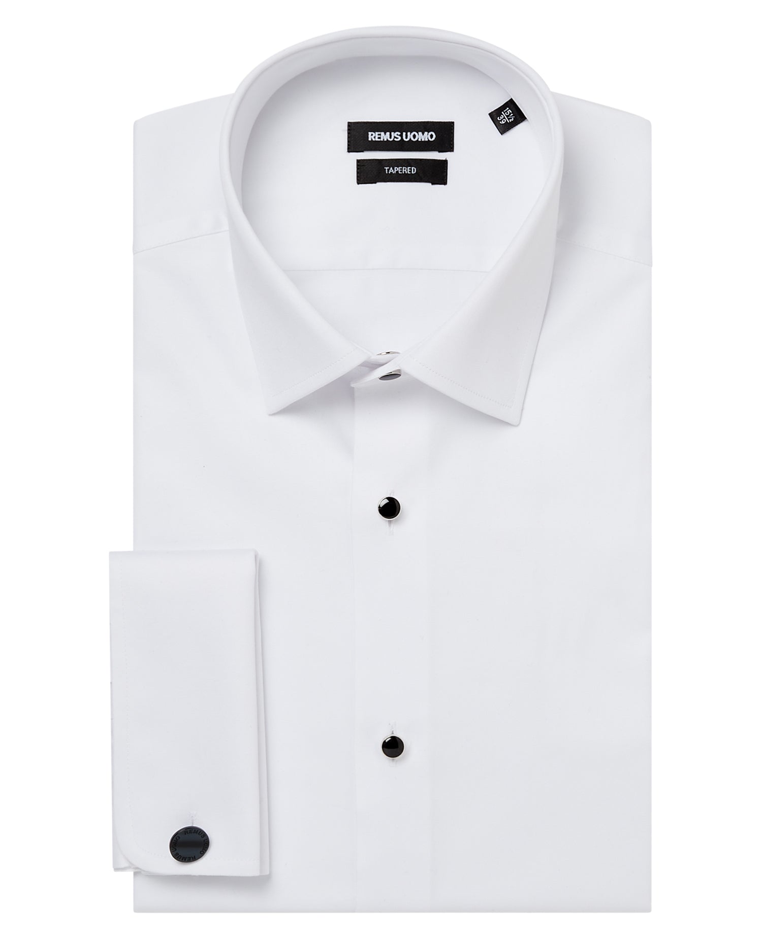 Tapered Fit Dress Shirt with Removable Studs