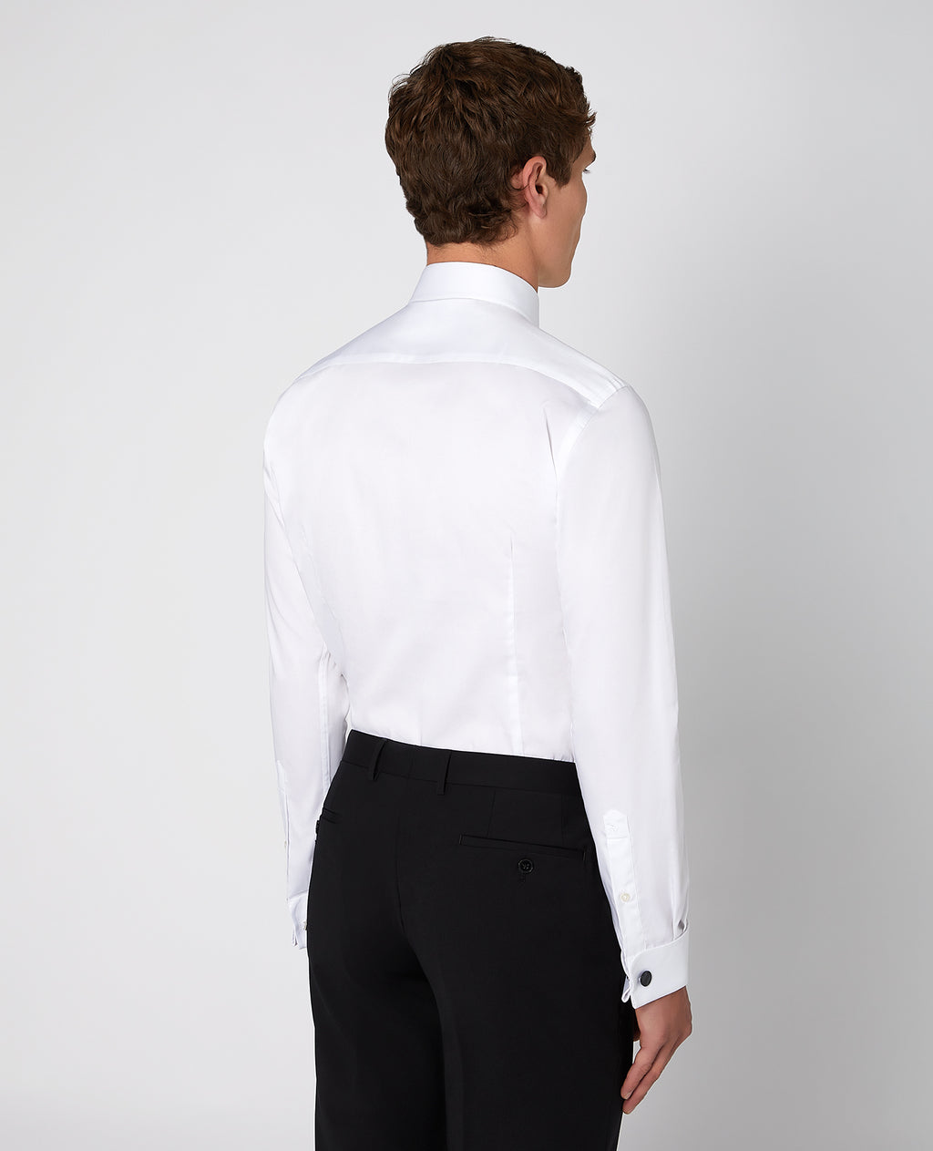 Tapered Fit Dress Shirt with Removable Studs