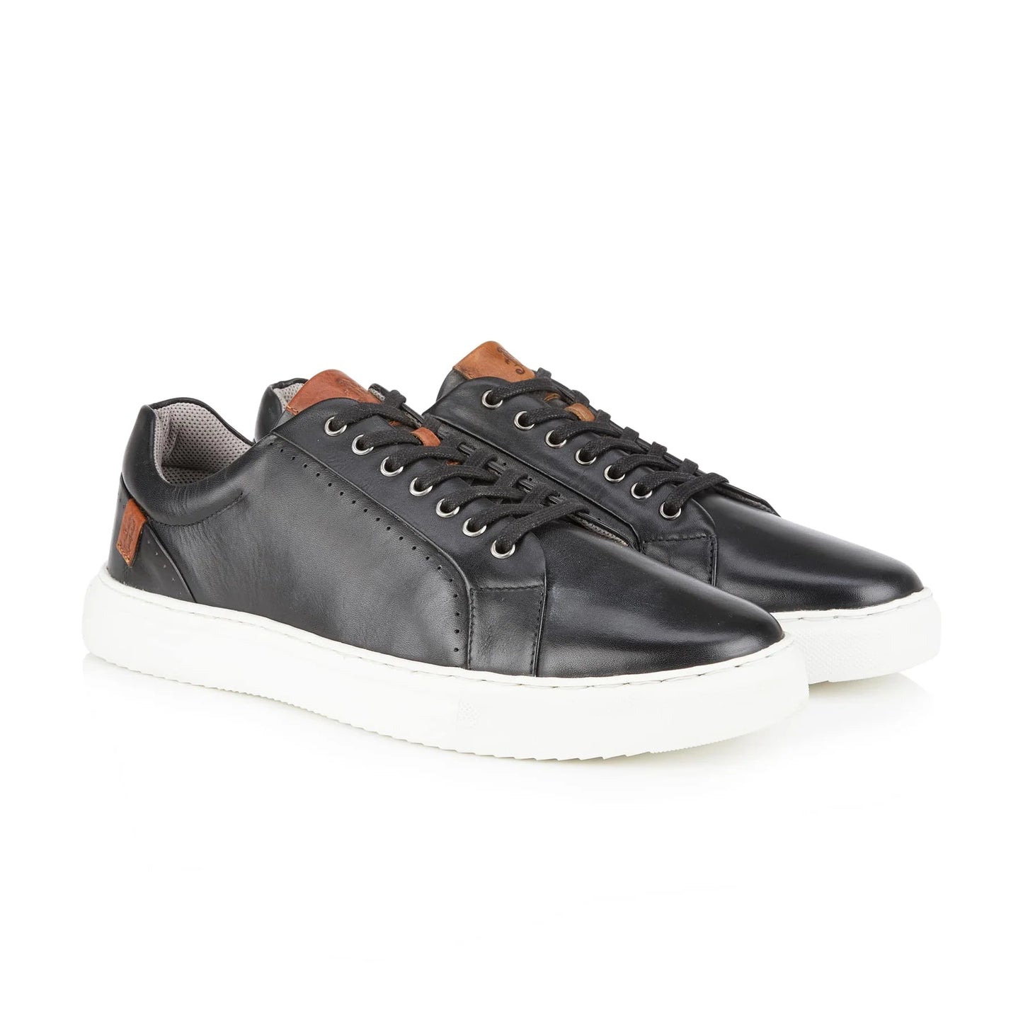 Cavan Leather Trainer - Black