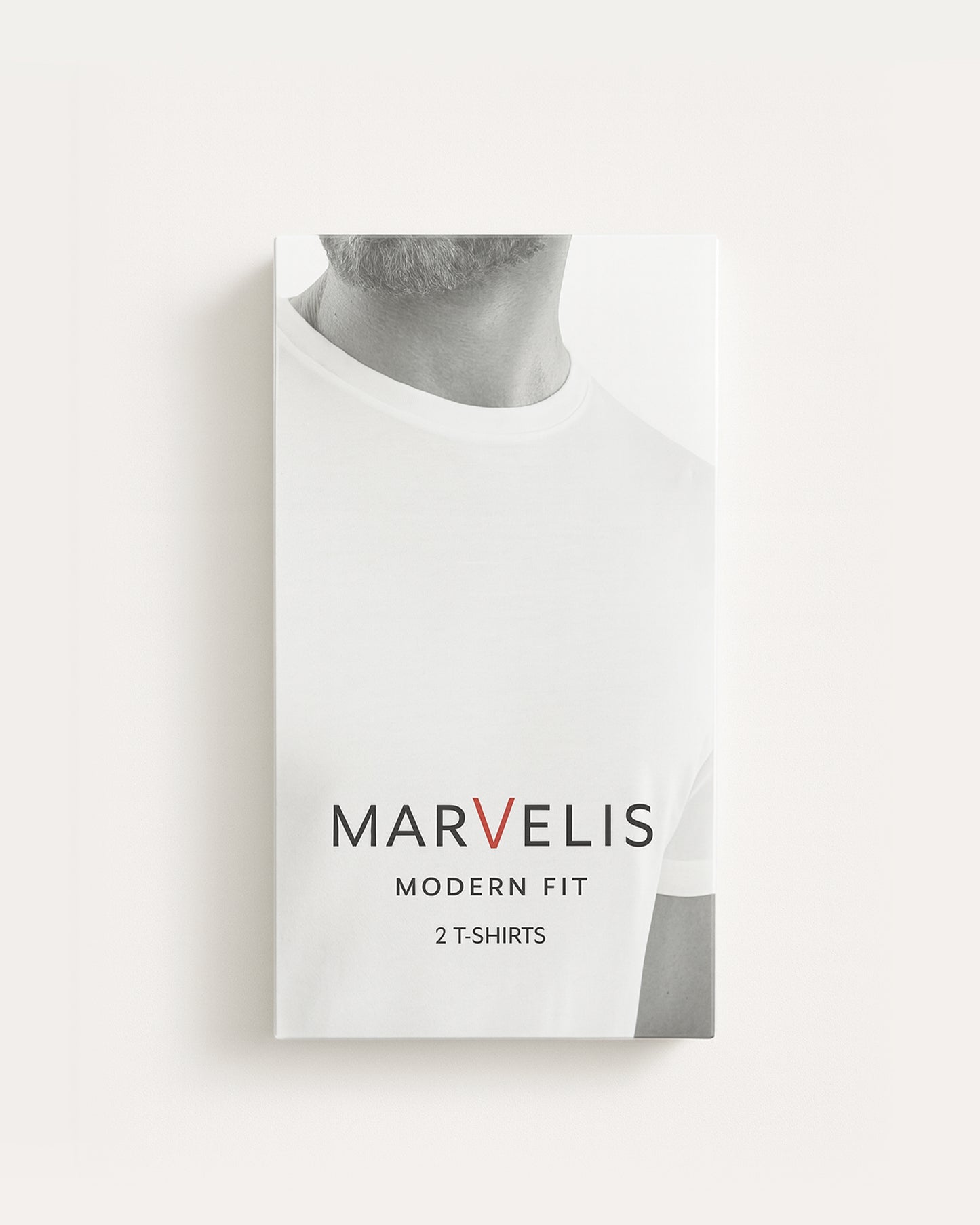 Marvelis Modern Fit 2-Pack T-Shirts — Black (100% Cotton)