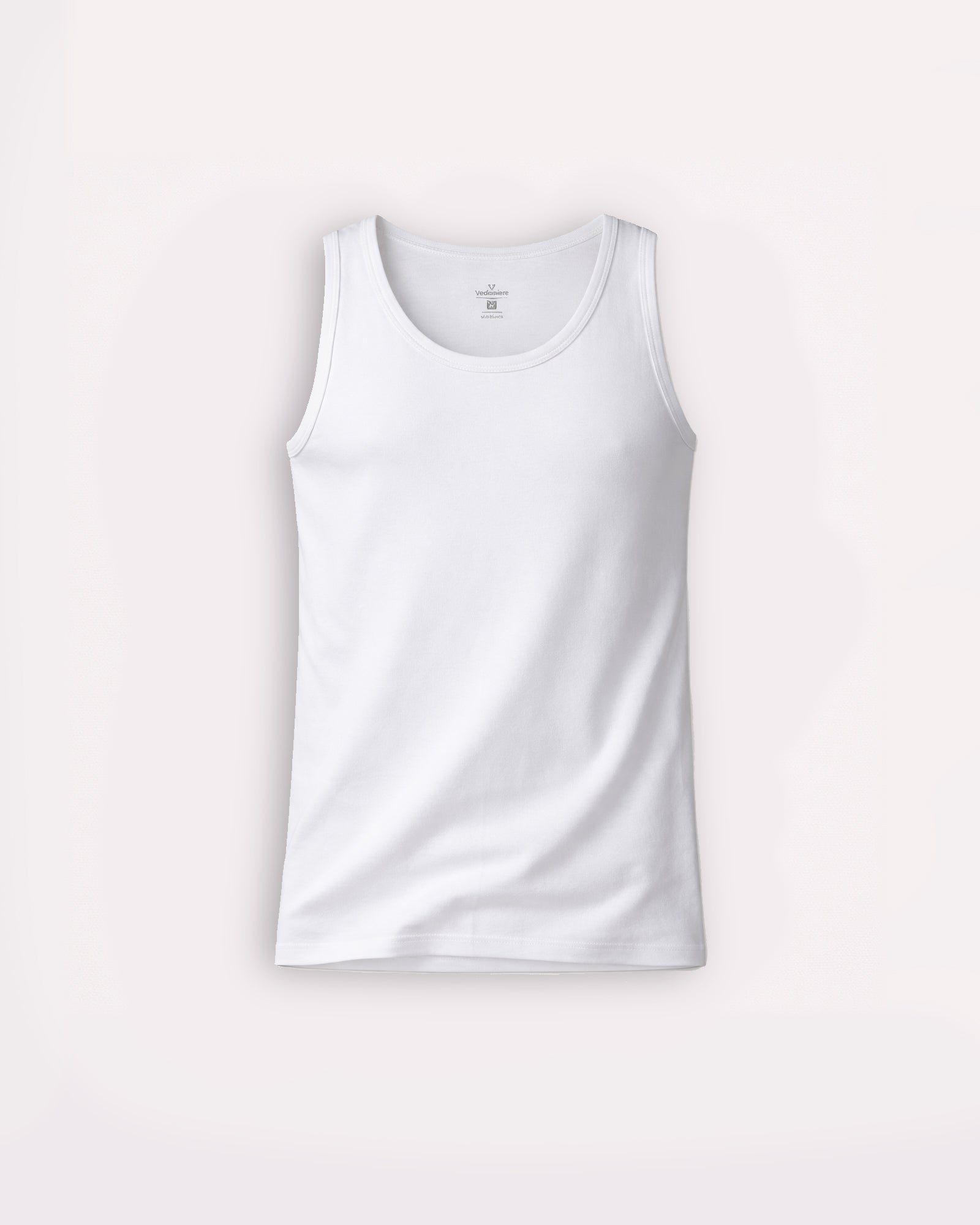 Men's Egyptian Cotton Classic Sleeveless Vest x 1 (2007 White)