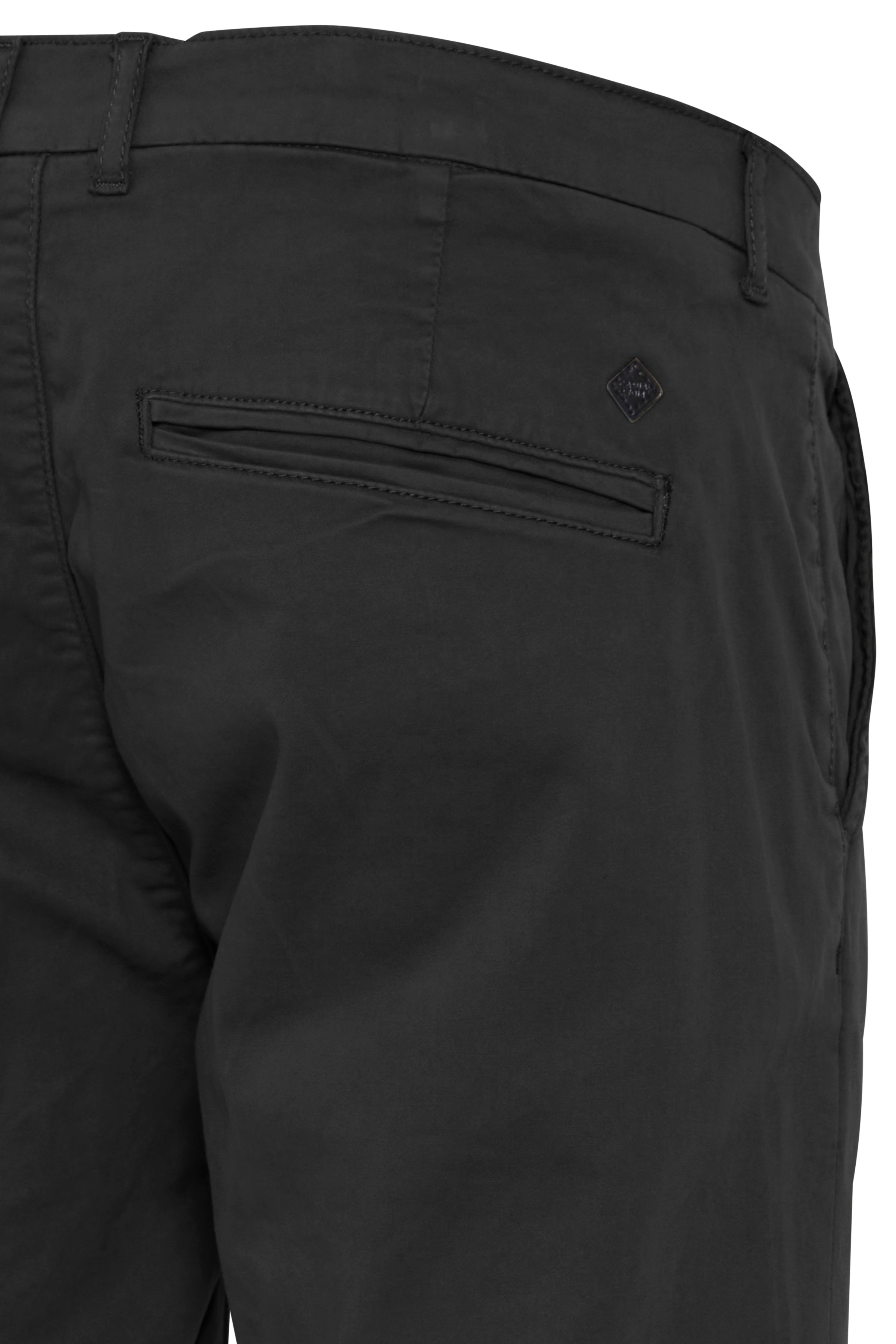 Cotton Blend Smart Chino Shorts - Black
